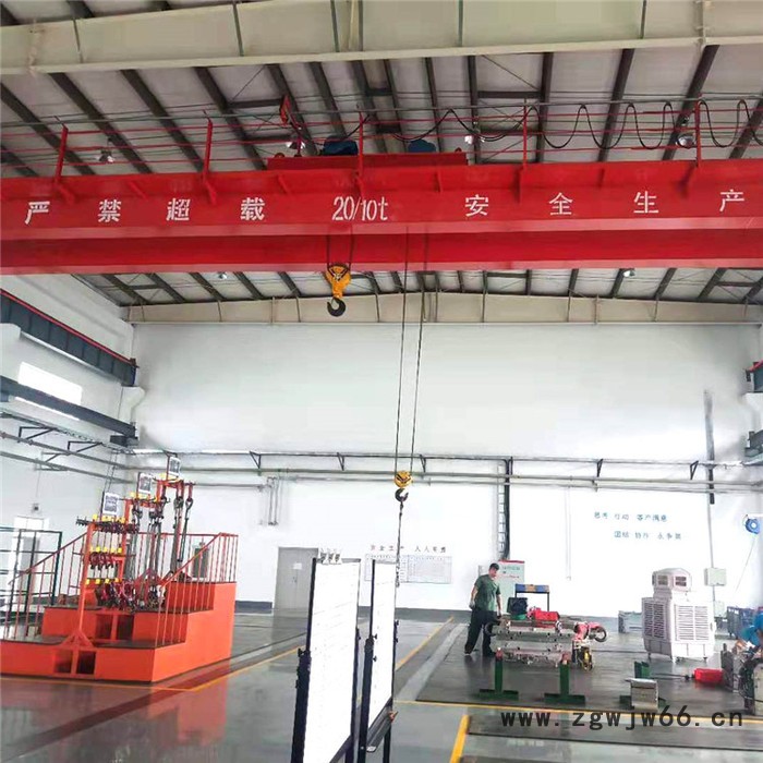 QD型双梁吊钩桥式起重机行吊 双梁行车10T 双梁起重机10吨可定制 行车 众人起重图2