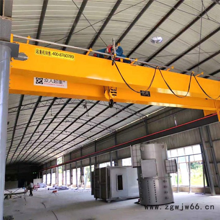 QD型双梁吊钩桥式起重机行吊 双梁行车10T 双梁起重机10吨可定制 行车 众人起重图7