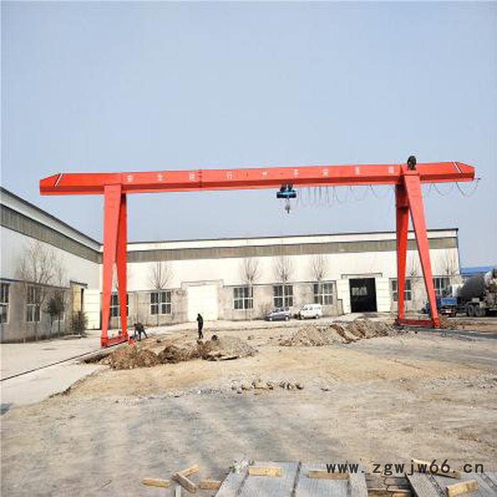 L型10吨单主梁吊钩门式起重机 户外露天10t单梁包厢式龙门吊图3