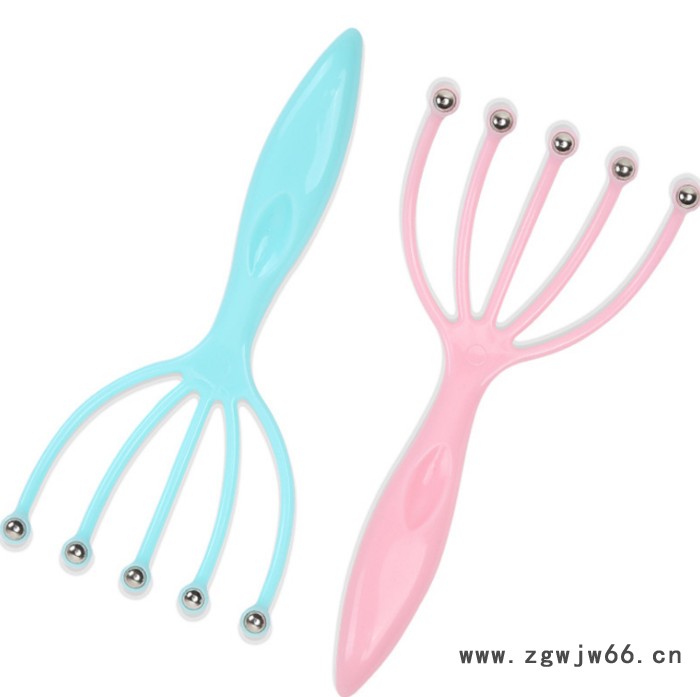 手动挠头器 五爪滚珠头部按摩器 头皮按摩爪减压神器   八爪鱼按摩爪图2