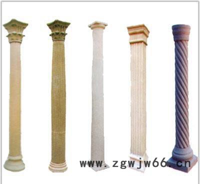 玻璃钢柱子 玻璃钢大型仿真大理石罗马柱 广场市政雕塑罗马柱图2