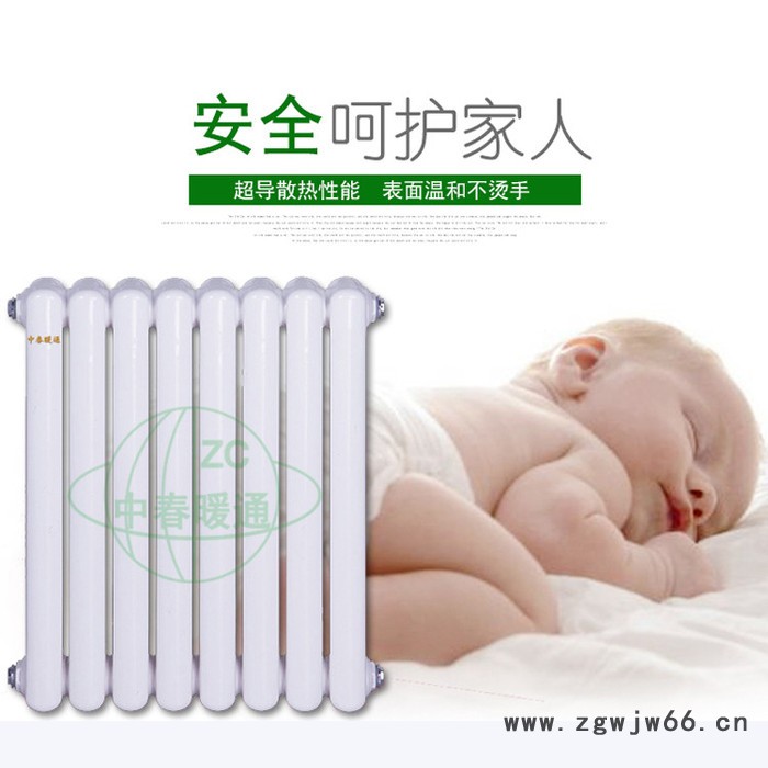 中春 GZ205 专业生产 钢二柱散热器 钢制暖气片 产品壁厚1.5mm 中心距900 钢柱暖气片厂家图4