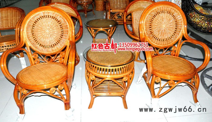 天然藤家具/藤椅/藤办公椅/藤餐椅 滚珠-舒适弹性图3