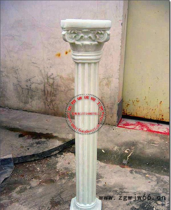 深圳大量玻璃钢柱子玻璃钢罗马柱 酒店大堂装饰罗马柱石膏罗马柱图3