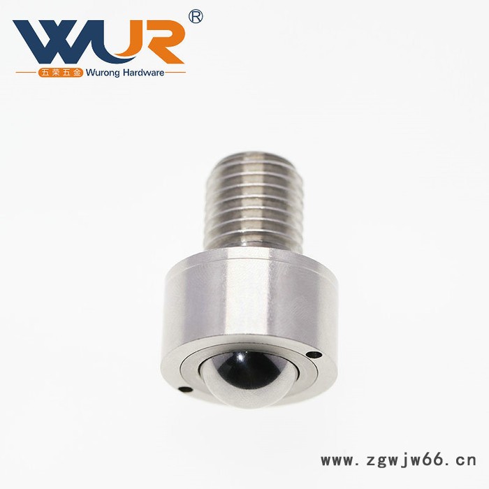 专业生产圆螺帽型钢珠滚轮/万向滚珠/POM钢珠滚轮外六角螺栓型钢图2