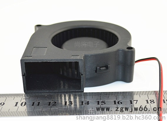 5020鼓风机散热风扇12V直流双滚珠小风口加湿器空气净化器专用直流风机离心风扇散热风扇厂家图2