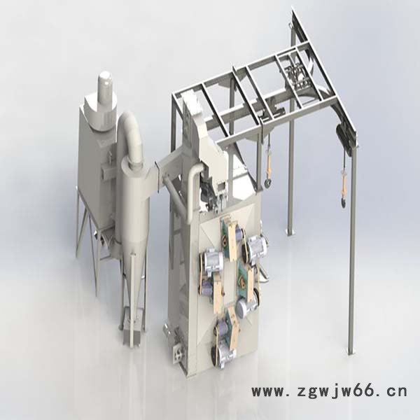 【鑫桥机械】 吊钩式抛丸机   双吊钩式抛丸机  抛丸机尺寸可定制  专业抛丸机铸造    专业抛丸清理设备图2