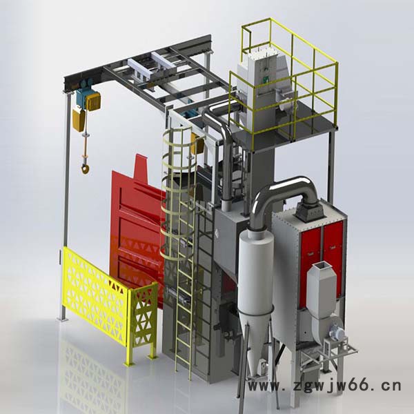 【鑫桥机械】 吊钩式抛丸机   双吊钩式抛丸机  抛丸机尺寸可定制  专业抛丸机铸造    专业抛丸清理设备图5