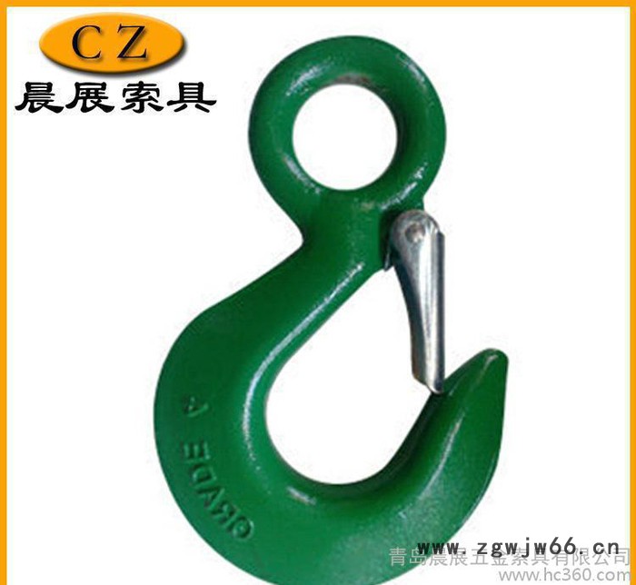 环眼货钩 大眼吊钩 美式环眼吊钩 起重安全吊钩 环眼钩 0.图3