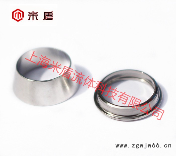 米盾316L不锈钢双卡套公制25mm 卡环卡箍介子密封圈 平槽卡圈 含税图2