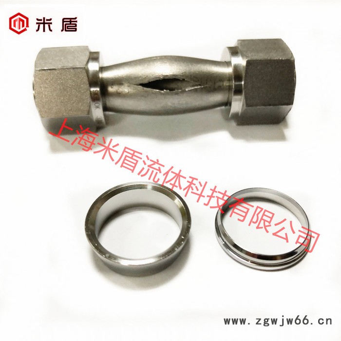 米盾316L不锈钢双卡套公制25mm 卡环卡箍介子密封圈 平槽卡圈 含税图5