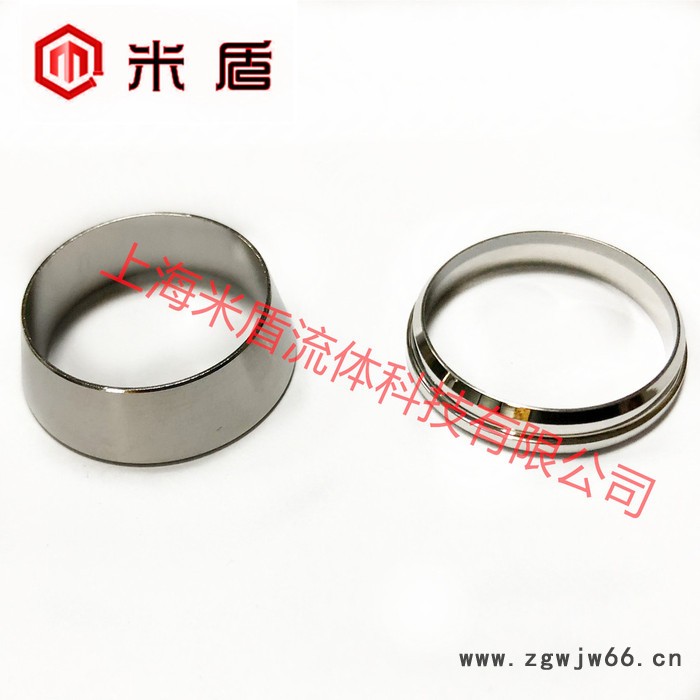 米盾316L不锈钢双卡套公制25mm 卡环卡箍介子密封圈 平槽卡圈 含税图3