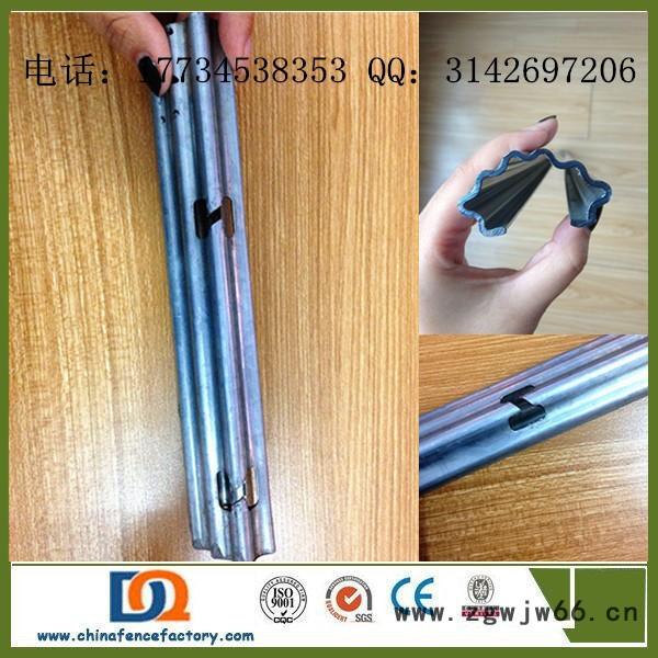 大棚立柱 金属钢柱 葡萄庄园用地桩柱 梅花型大棚配件 温室、大棚图3