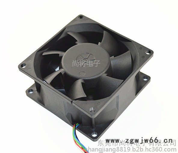 直流散热风扇厂家 8038 涡轮增压风扇铜中管双滚珠 高转长寿命增压散热风扇 电焊机风扇图2