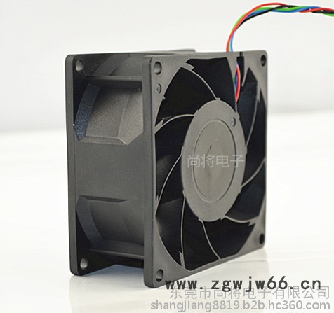 直流散热风扇厂家 8038 涡轮增压风扇铜中管双滚珠 高转长寿命增压散热风扇 电焊机风扇图4