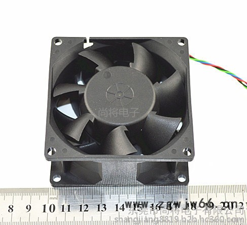 直流散热风扇厂家 8038 涡轮增压风扇铜中管双滚珠 高转长寿命增压散热风扇 电焊机风扇图3