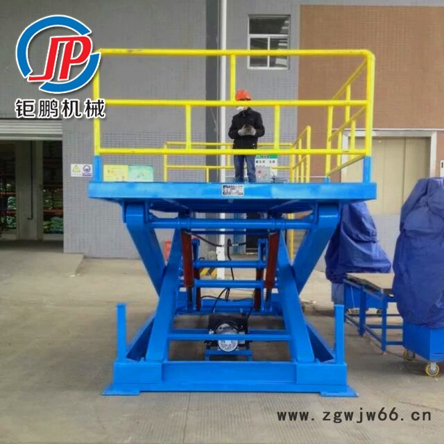 济南钜鹏 固定式升降平台 特殊剪叉式升降平台 滚珠式液压升降台图2