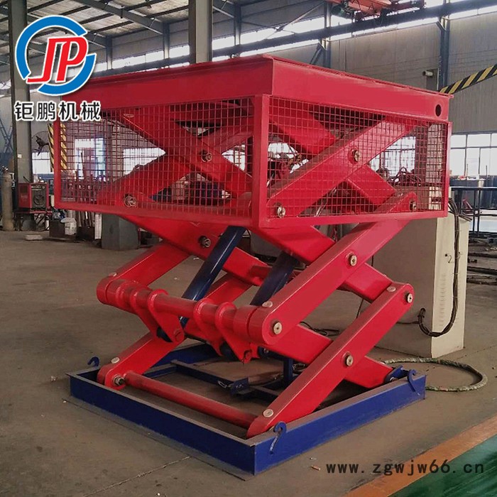 济南钜鹏 固定式升降平台 特殊剪叉式升降平台 滚珠式液压升降台图3