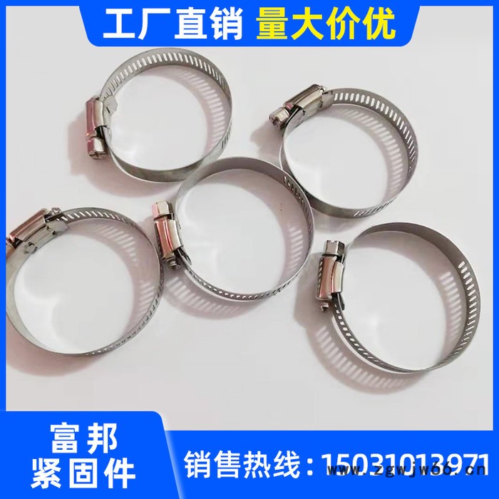 304喉箍不锈钢 喉箍卡箍 抱箍管夹管箍监控卡箍 煤气管箍 管道喉箍图4