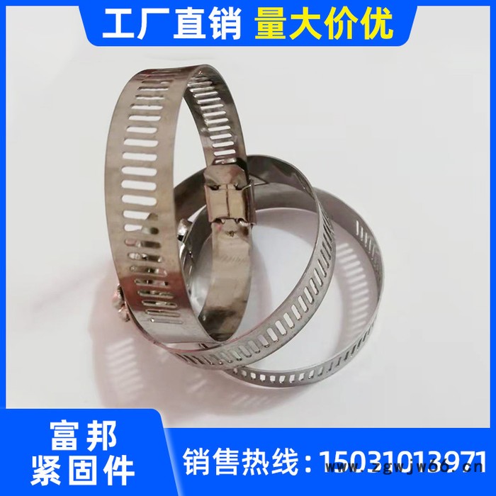 304喉箍不锈钢 喉箍卡箍 抱箍管夹管箍监控卡箍 煤气管箍 管道喉箍图3