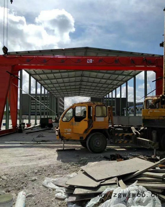 MG 龙门吊 双梁龙门起重机 25/3吨龙门吊跨度20米起升高度7米双吊钩无丝电动遥控操作图2