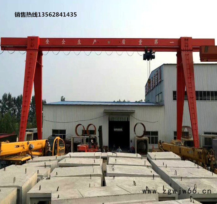 MG 龙门吊 双梁龙门起重机 25/3吨龙门吊跨度20米起升高度7米双吊钩无丝电动遥控操作图3