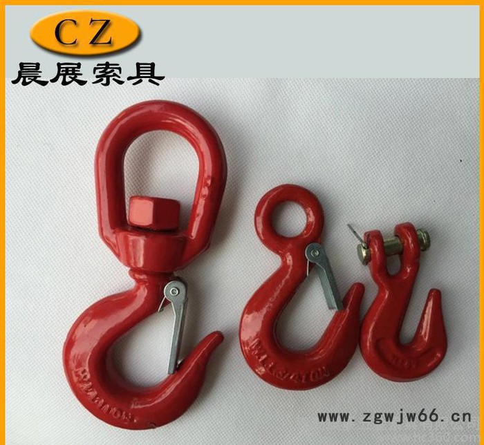 美式旋转吊钩合金钢货钩高强度货钩吊钩万向吊钩360度吊钩图3