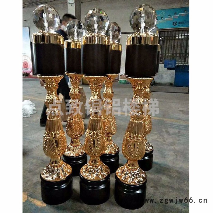 铜铝楼梯立柱 不锈钢柱栏杆楼梯扶手配件立柱图2