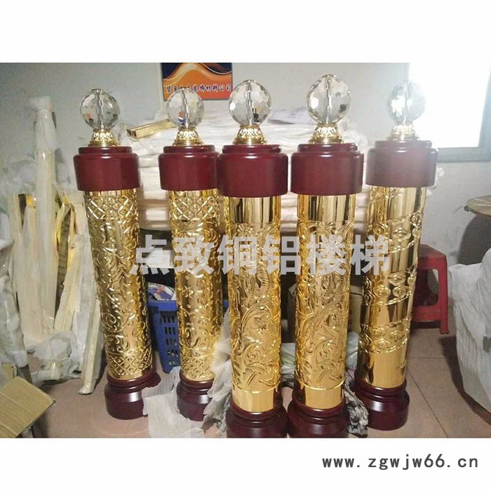 铜铝楼梯立柱 不锈钢柱栏杆楼梯扶手配件立柱图5