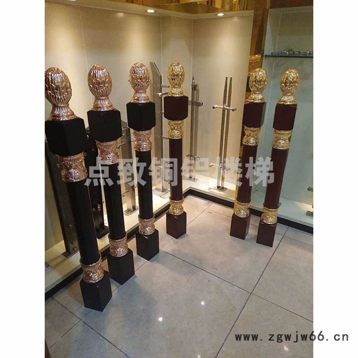 铜铝楼梯立柱 不锈钢柱栏杆楼梯扶手配件立柱图6