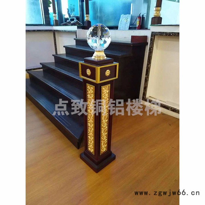 铜铝楼梯立柱 不锈钢柱栏杆楼梯扶手配件立柱图4