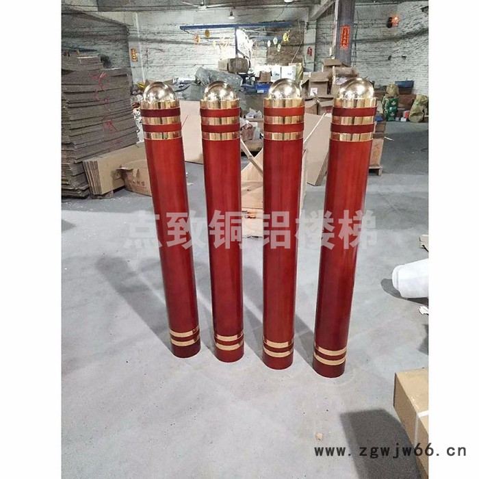 铜铝楼梯立柱 不锈钢柱栏杆楼梯扶手配件立柱图8