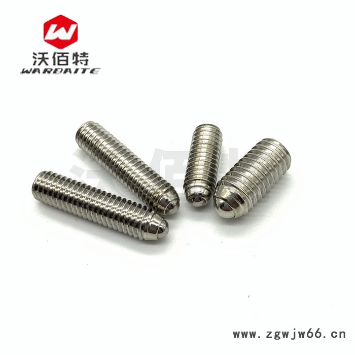 波珠螺丝 不锈钢 304钢珠紧定弹簧球头弹珠柱塞滚珠波子定位珠M3M16图4