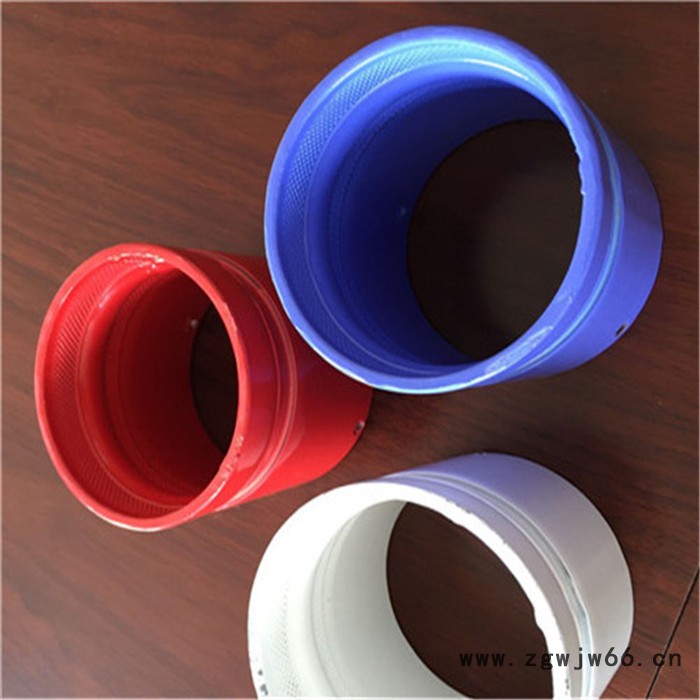 卡箍连接涂塑复合钢管 卡箍连接涂塑螺旋钢管 江鸿管道图4