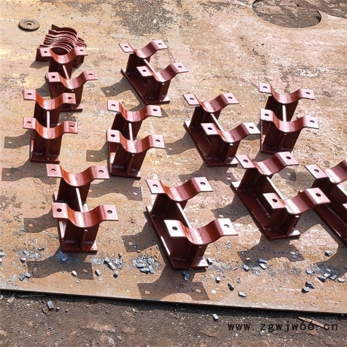 厂家按图加工定做卡箍型滑动管托HK-2-150 管夹管托图4