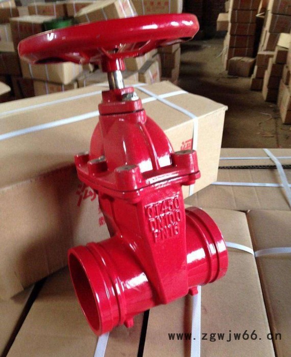 上海沪工阀门Z85X-16Q暗杆信号沟槽闸阀卡箍信号闸阀图4