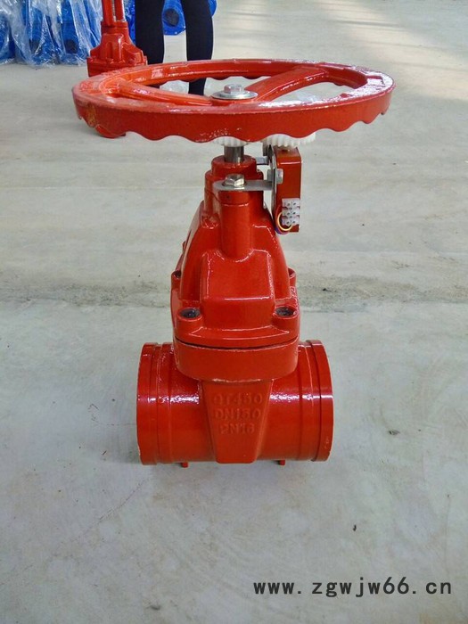 上海沪工阀门Z85X-16Q暗杆信号沟槽闸阀卡箍信号闸阀图3