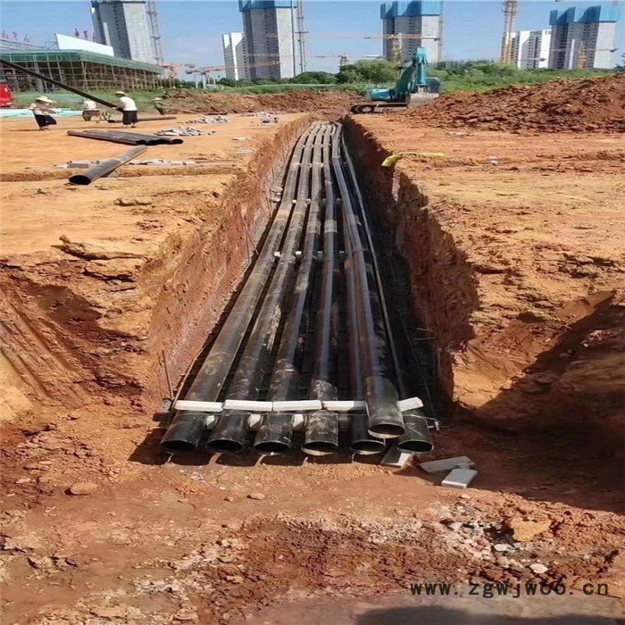 卡箍连接涂塑钢管 外涂塑钢管 塑料给水管 型号齐全