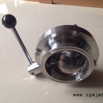 杰克龙  直销304卫生食品级快装蝶阀卡箍式快开接头不锈钢阀门管配件**