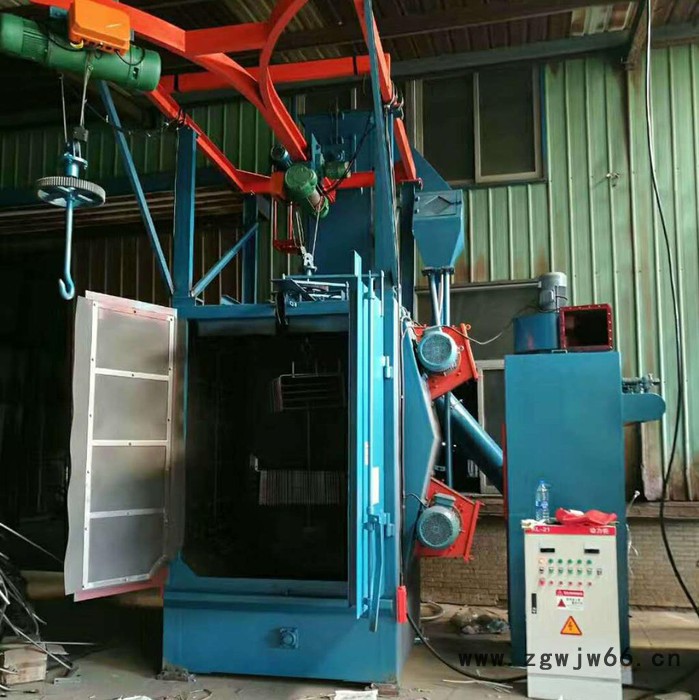 【龙汉铸造】  吊钩式抛丸机 挂钩式抛丸机 工程机械部件 轮毂用抛丸机图3