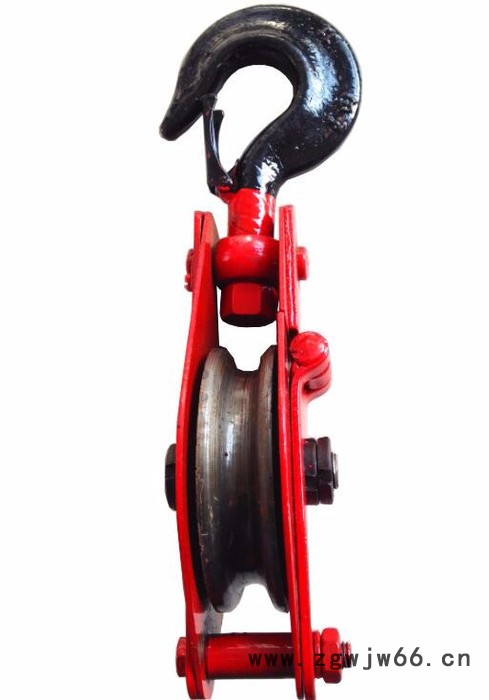 沪帆牌HQD10吨开口吊钩单轮起重滑车图2