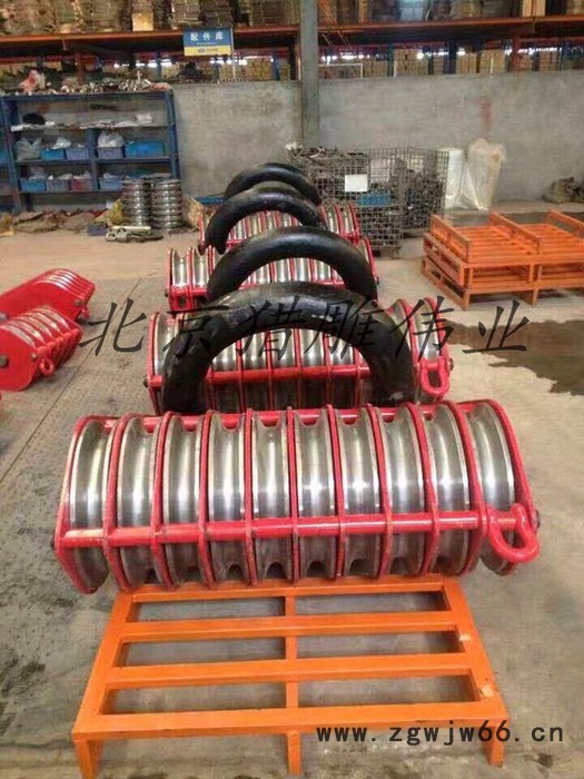 沪帆牌HQD10吨开口吊钩单轮起重滑车图4