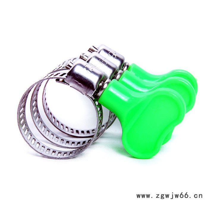 **304 201不锈钢美式手柄喉箍 红色脸色手柄 卡箍抱箍卡扣水管夹皮管扣 美式手柄不锈钢喉箍图2