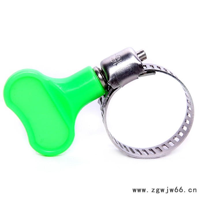 **304 201不锈钢美式手柄喉箍 红色脸色手柄 卡箍抱箍卡扣水管夹皮管扣 美式手柄不锈钢喉箍图3