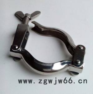 杰克龙  直销304 卫生食品级冲压卡箍快装端头卡箍式不锈钢管配件卡套**图2