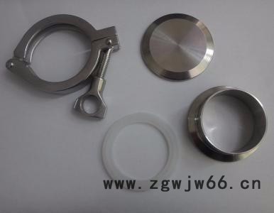 杰克龙  直销 201卫生食品级卡箍接头套201卡箍1个+304接头2个+硅胶垫 不锈钢图2