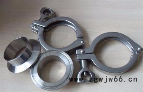 杰克龙  直销 201卫生食品级卡箍接头套201卡箍1个+304接头2个+硅胶垫 不锈钢图3