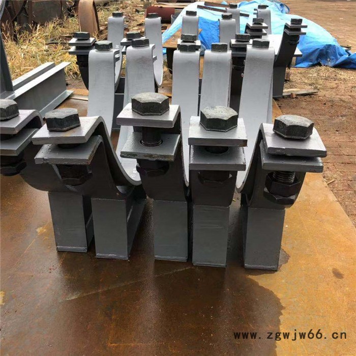 石油化工管道DK-1-150卡箍型导向管托 管夹滑动支座 齐鑫供应图4