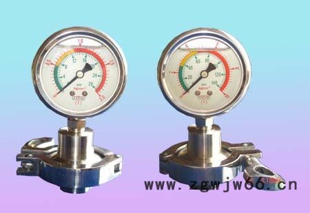 冠力YTP-60 卡箍式压力表