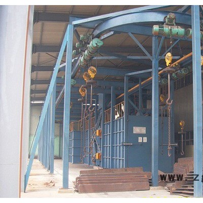 供应锐达机械电议供应吊钩通过式抛丸机